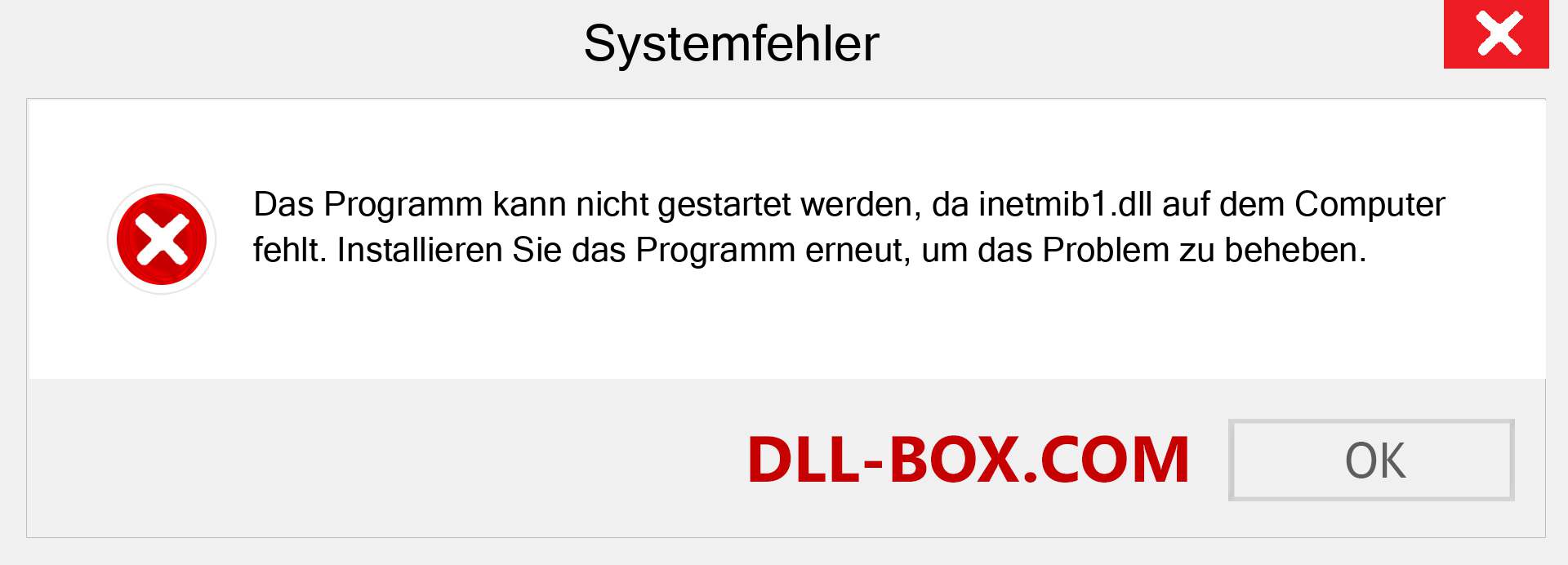 inetmib1.dll-Datei fehlt?. Download für Windows 7, 8, 10 - Fix inetmib1 dll Missing Error unter Windows, Fotos, Bildern